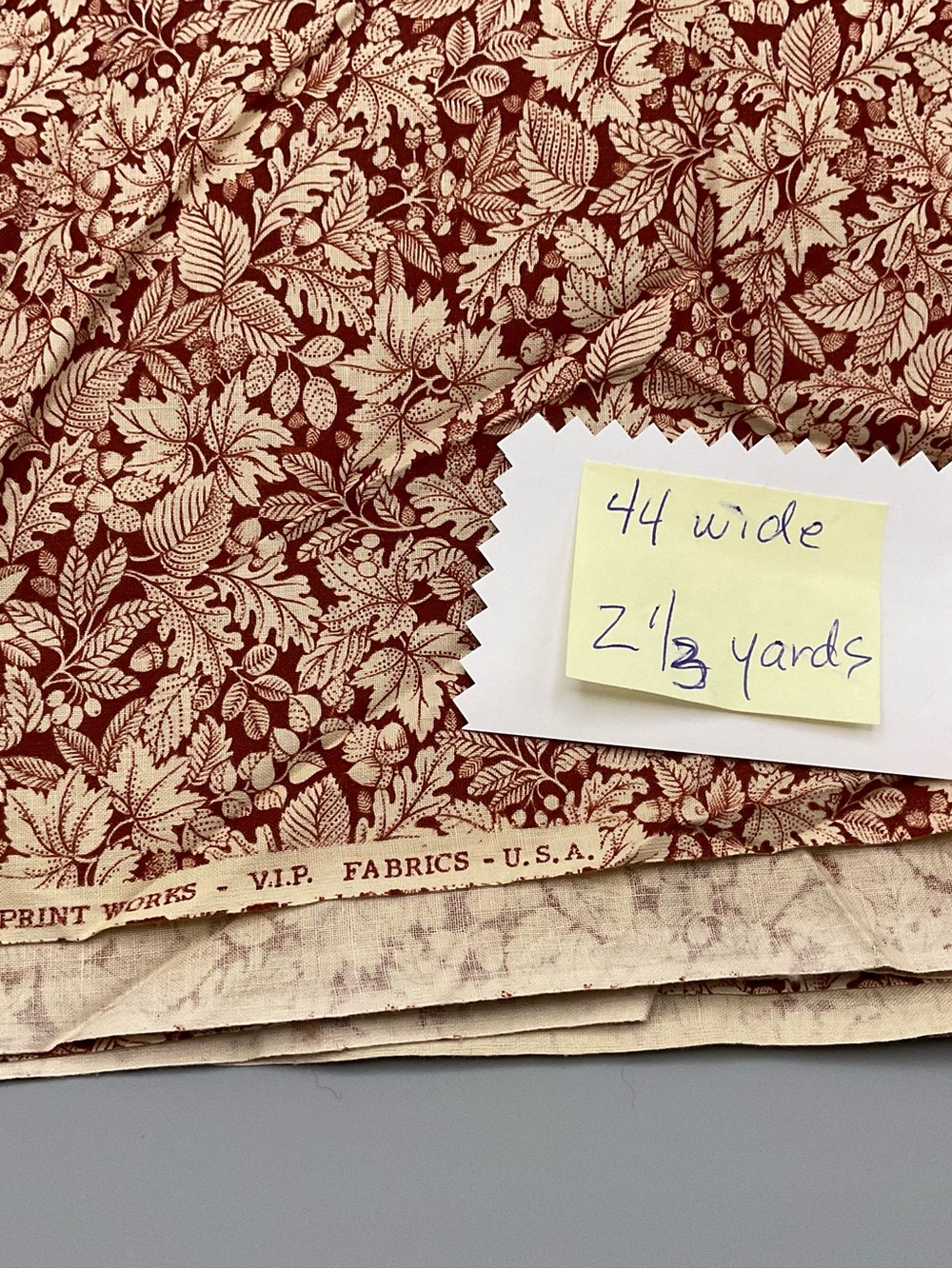 5+ Yards Vintage Multicolor Floral Cotton Fabric Bundle 44" W - Picture 4 of 4